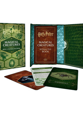 英文原版 Harry Potter Magical Creatures Deck and Interactive Book 哈利波特魔法生物套牌和互动卡 英文版 进口英语原版书籍