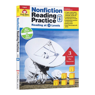 非虚构类文学阅读练习 六年级 Nonfiction Reading Practice Grade 6 英文原版小学教辅 进口英语书籍