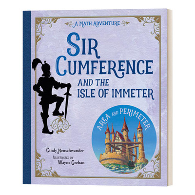 英文原版 Sir Cumference and the Isle of Immeter 圆周骑士与伊米特岛 数学大冒险 STEM 少儿课外阅读 绘本 英文版 进口英语书籍