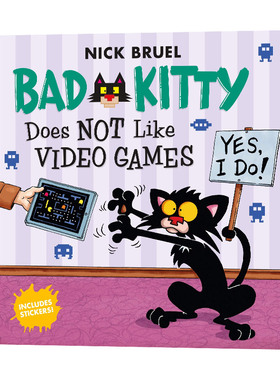 Bad Kitty Does Not Like Video Games 坏猫咪不喜欢电子游戏 英文原版儿童读物 进口英语书籍