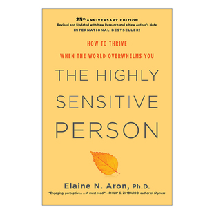 英文原版 The Highly Sensitive Person 天生敏感 敏感的人 如何面对外界压力 精装 Elaine N. Aron 英文版 进口英语原版书籍