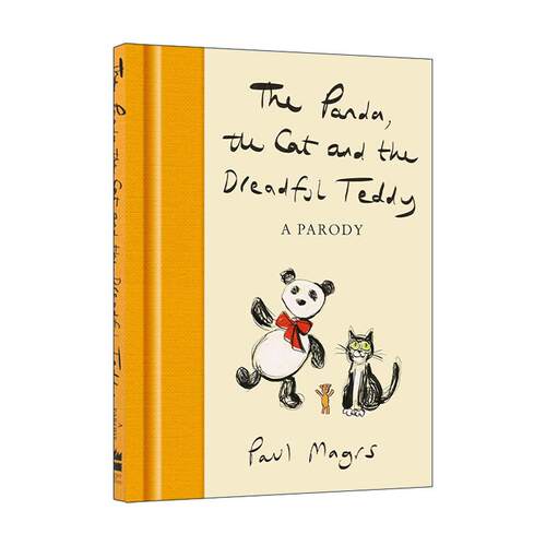 英文原版 The Panda the Cat and the Dreadful Teddy 熊猫 猫咪和潦草的小泰迪 精装手绘插画绘本 英文版 进口英语原版书籍