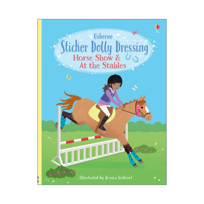 英文原版 Sticker Dolly Dressing Horse Show & At the Stables 多莉贴纸 马秀 英文版 进口英语原版书籍