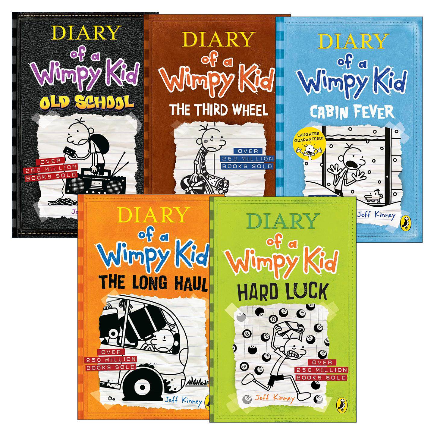 英文原版 Diary of a Wimpy Kid 小屁孩日记6-10册 课外读物章节书 幽默儿童漫画 英文版 进口英语原版书籍