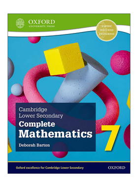 英文原版 Cambridge Lower Secondary Complete Mathematics 7 Student Book 牛津剑桥初中教材 数学学生用书7 第二版 英文版