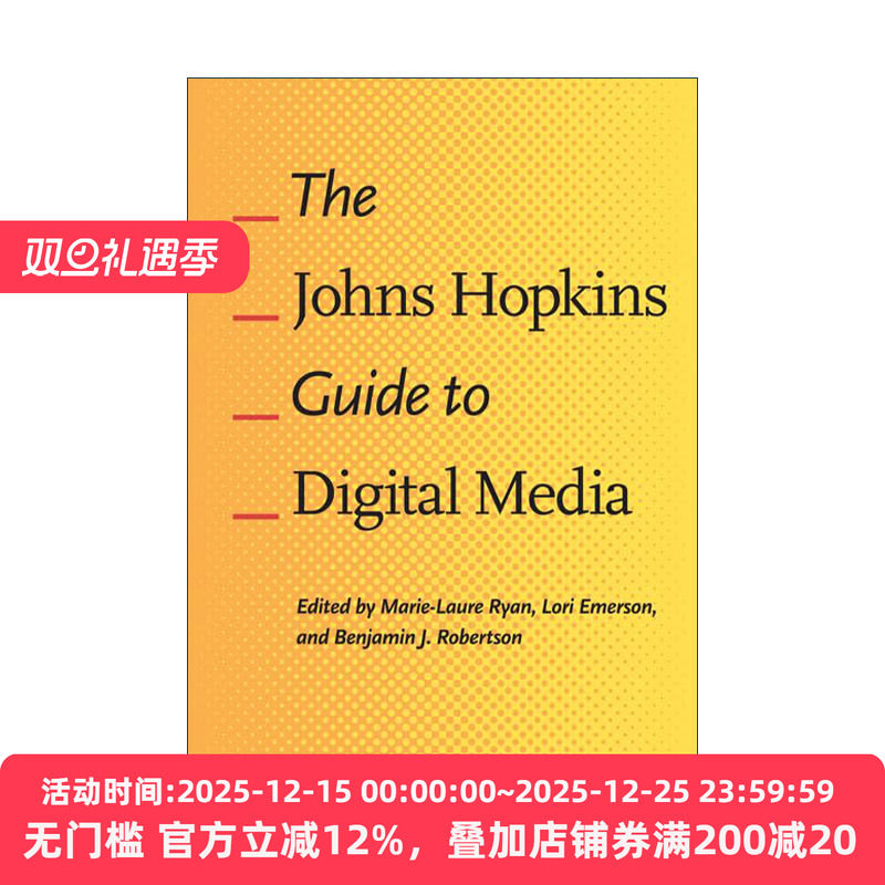英文原版 The Johns Hopkins Guide to Digital Media 约翰斯·霍普金斯数字媒体指南 Marie-Laure Ryan 英文版 进口英语原版书籍