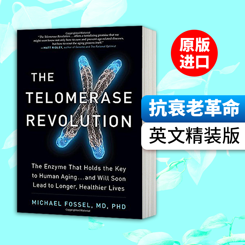 抗衰老革命精装版 The Telomerase Revolution端粒酶延缓细胞衰老英文原版生命科学读物进口英语书籍-封面