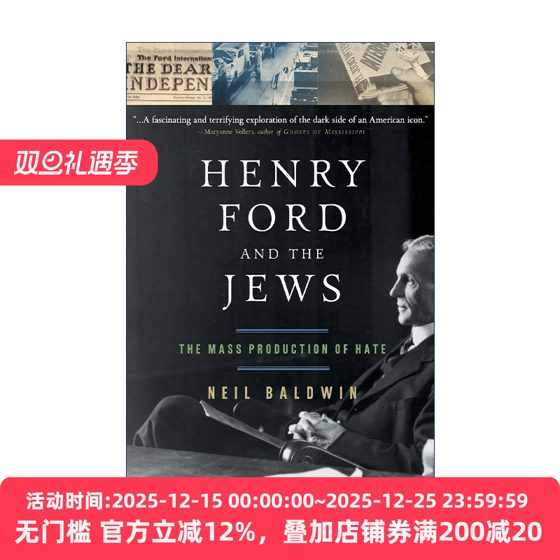 英文原版 Henry Ford and the Jew 亨利-福特与犹太人 仇恨的大规模生产 20世纪美国历史 英文版 进口英语原版书籍