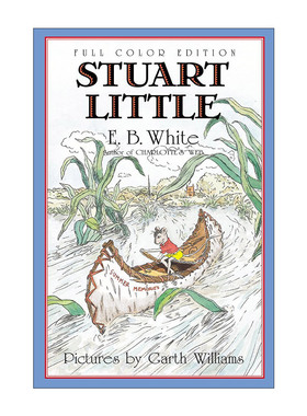 英文原版 Stuart Little full color 精灵鼠小弟 全彩大字版 怀特三部曲 英文版 进口英语原版书籍