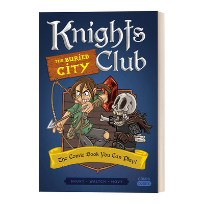 英文原版Knights Club The Buried City Comic Quests 06 漫画任务系列6 骑士俱乐部 失落之城 儿童动作冒险漫画小说 英文版进口书