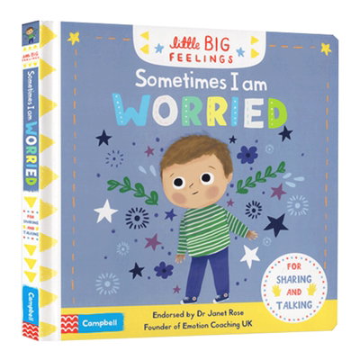 有时候我很担心 Little Big Feelings Sometimes I Am Worried 英文原版幼儿情绪管理绘本 进口英语纸板书 亲子互动图画书
