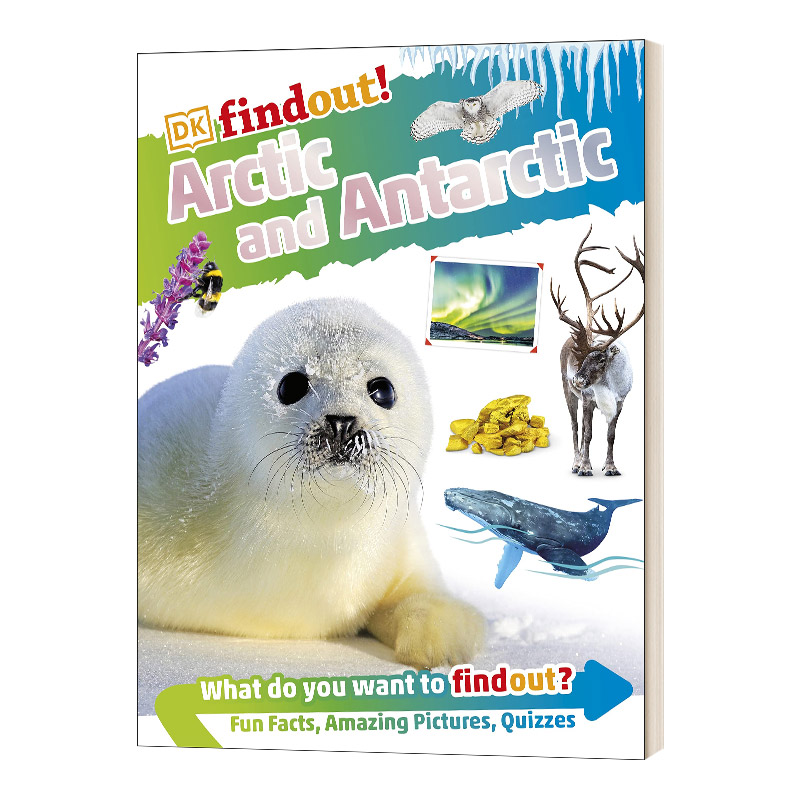 英文原版 DKFindout Arctic and Antarctic DK发现系列 北极和南极 DK儿童英语科普读物 全彩图解指南 英文版 进口英语原版书籍