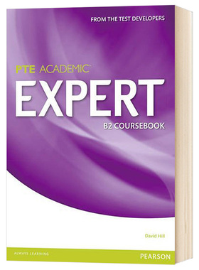 PTE学术英语考试B2教材 Expert Pearson Test of English Academic B2 Standalone Coursebook PTE 英文原版培生学生用书