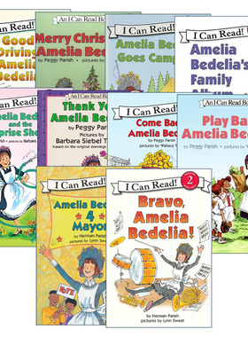 I Can Read Level 2 Amelia Bedelia 阿米莉亚 糊涂女佣第二阶段10册