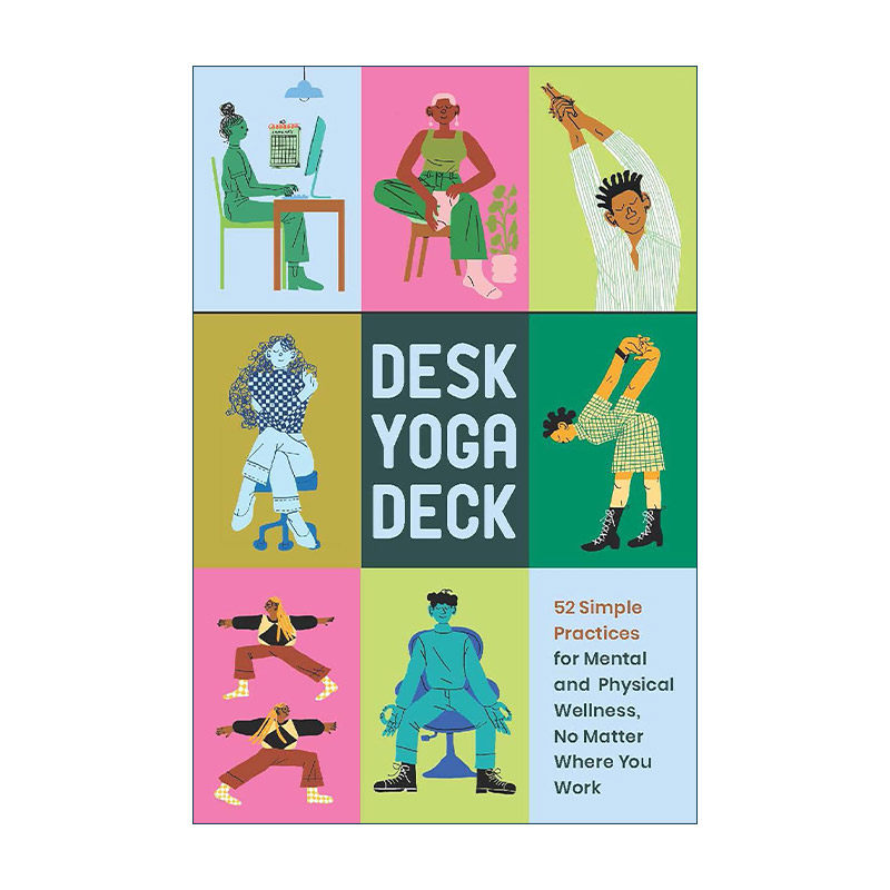 英文原版 Desk Yoga Deck 办公桌瑜伽 52个简单姿势 英文版 进口英语原版