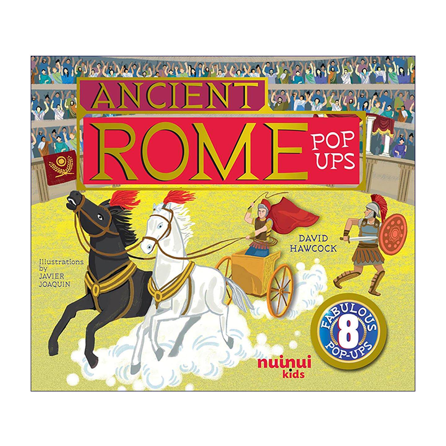 英文原版 Ancient Rome Pop Ups 古罗马弹出式立体书 儿童历史科普精装纸板3D视觉翻翻书 古文明系列 英文版 进口英语原版书籍