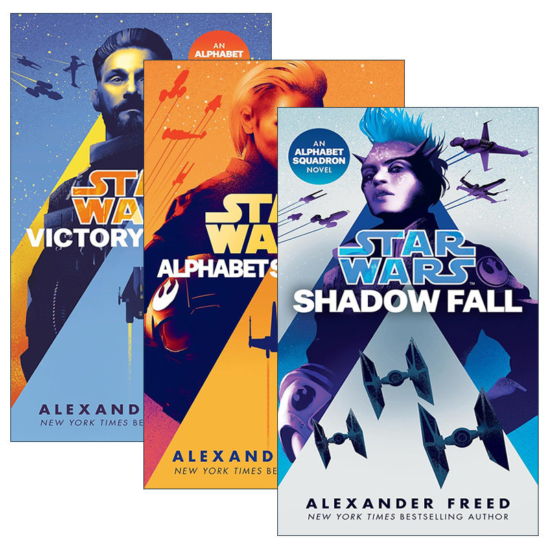 英文原版 Star Wars Alphabet Squadron星球大战 字母表中队系列 套装3册 科幻小说 英文版 进口英语原版书籍