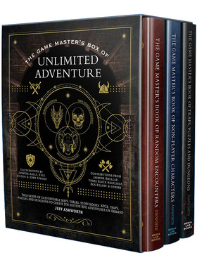 英文原版 The Game Master's Box of Unlimited Adventure 游戏大师冒险之盒3册盒装 战锤游戏 英文版 进口英语原版书籍