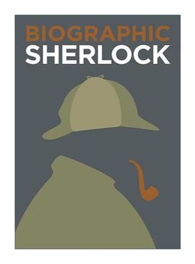英文原版 Biographic Sherlock 大侦探夏洛克福尔摩斯 信息图表式精装名人传记 英文版 进口英语原版书籍