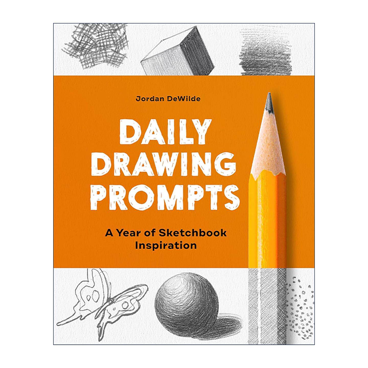 英文原版 Daily Drawing Prompts 每日绘画提示 灵感速写本写生簿 美术技巧指南 Jordan DeWilde 英文版 进口英语原版书籍