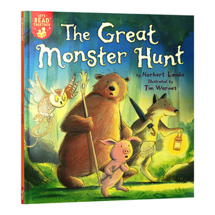 Hunt The Let 英语启蒙书籍 猎杀大怪物 Together系列3 Great 儿童英语故事图画书 英文原版 Monster Read