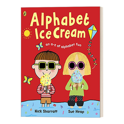 英文原版绘本 Alphabet Ice Cream 冰淇淋学字母 Nick Sharratt绘本 英文版 进口英语原版书籍