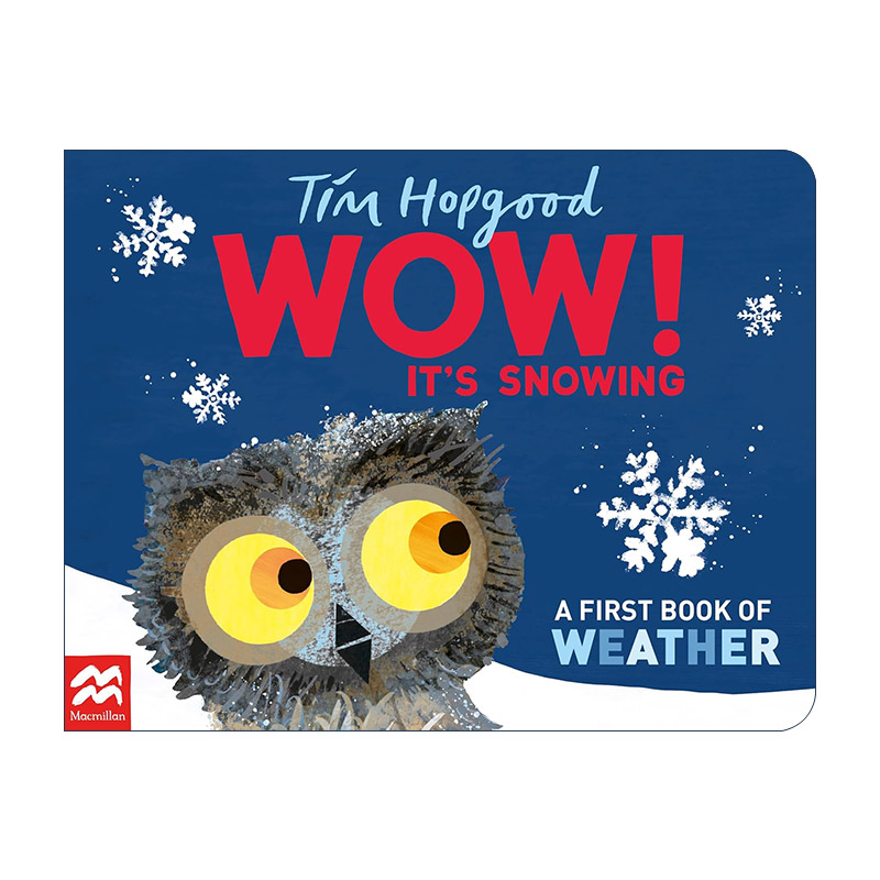 英文原版 WOW! It's Snowing 哇下雪了 儿童启蒙认知趣味绘本纸板书 英文版 进口英语原版书籍