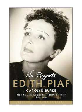 英文原版 No Regrets 我无怨无悔 法国传奇女歌手伊迪丝·琵雅芙传记 英文版 进口英语原版书籍