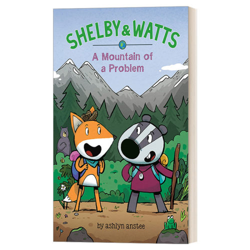 英文原版 A Mountain of a Problem Shelby and Watts 02 谢尔比和沃茨系列2 堆积如山的问题 儿童侦探悬疑全彩漫画小说 进口书籍