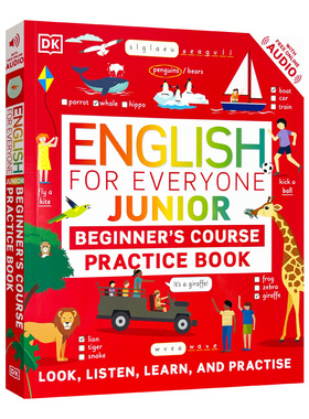 人人学英语 少儿初级英语练习书 English for Everyone Junior Beginner's Practice Book 英文原版小学教辅 进口英语书籍