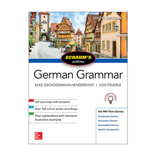原版 Schaum's Outline of German Grammar 全美经典学习指导系列 德语语法 第6版 进口原版书籍