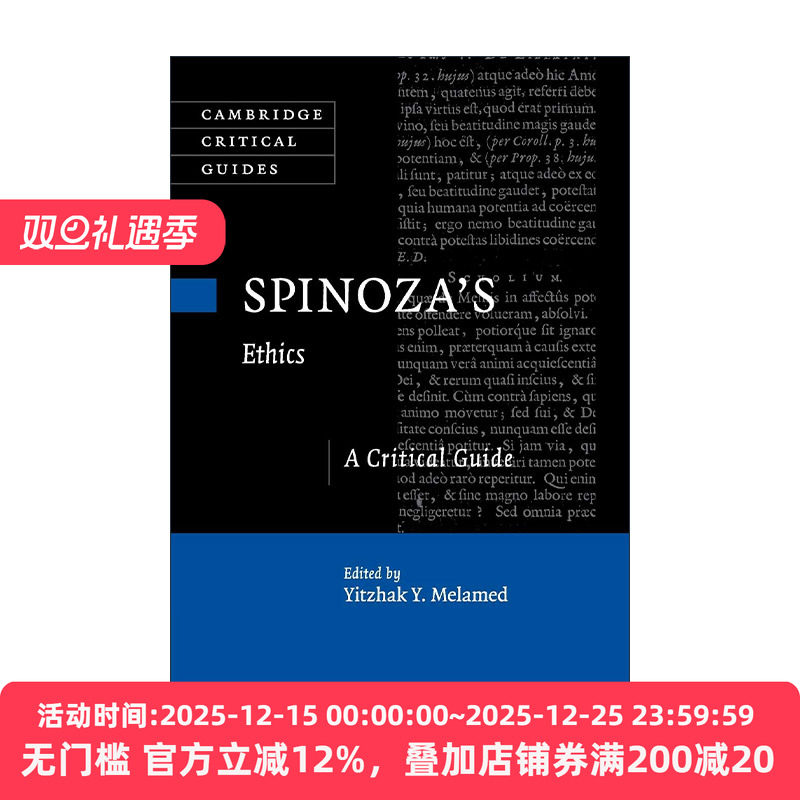 英文原版 Spinoza's  Ethics 斯宾诺莎 伦理学 剑桥批评导读系列 英文版 进口英语原版书籍