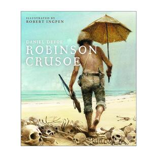 英文原版 Robinson Crusoe 罗伯特·英潘名著插画系列精装 鲁滨逊漂流记 英文版 进口英语原版书籍