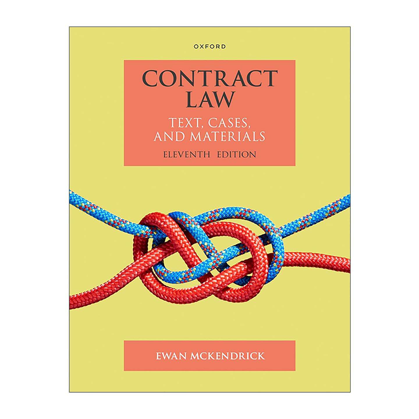 英文原版 Contract Law 合同法 第十一版 Ewan McKendrick 英文版 进口英语原版书籍