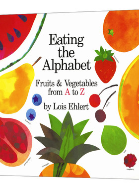 蔬菜字母 Eating the Alphabet  英文原版儿童名家Lois Ehlert绘本 廖彩杏书单 进口英语书籍