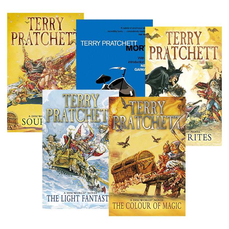碟形世界系列1-5 Discworld Novel 五册套装 英文原版畅销奇幻小说 Terry Pratchett 进口英语书籍