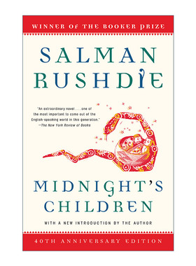 英文原版小说 Midnight's Children 午夜之子 Salman Rushdie萨曼·鲁西迪 Modern Library 100 Best Novels 英文版 进口英语书籍