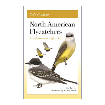 英文原版 Field Guide to North American Flycatchers Kingbirds and Myiarchus 北美霸鹟科鸟类野外指南 观鸟手册 毕生鸟
