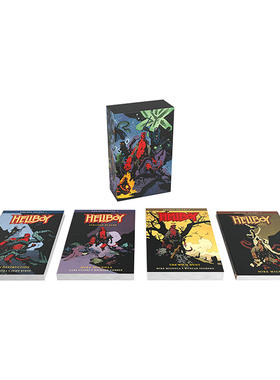 地狱男爵 地狱小子 4册盒装 Hellboy Omnibus Boxed Set Hc 英文原版漫画 进口英语书籍