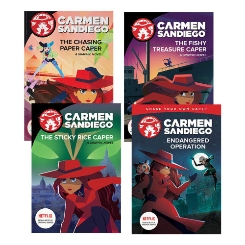 神偷卡门1-4册英文原版儿童漫画