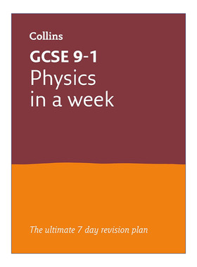 英文原版 Collins GCSE 9-1 Revision Physics In a Week 柯林斯英国GCSE考试物理快速复习指南 适合AQA爱德思 英文版 进口英语书
