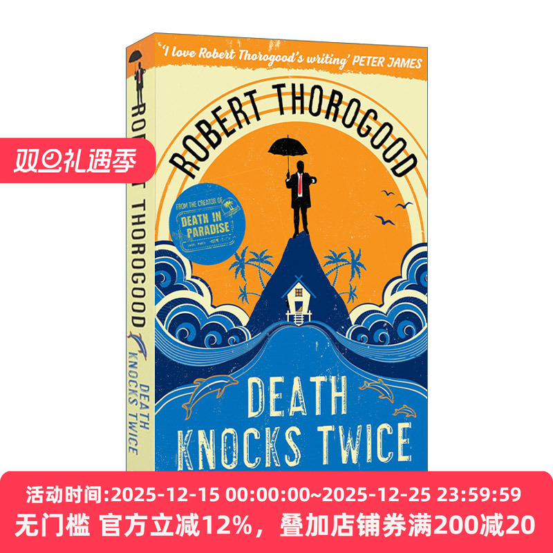 英文原版 A Death In Paradise Mystery 3 Death Knocks Twice 天堂岛疑云3 英国古典推理剧集番外小说  进口英语原版书籍