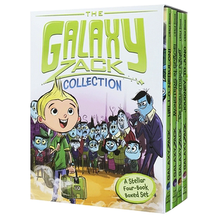 银河系扎克4册盒装 The Galaxy Zack Collection 英文原版遨游宇宙探索冒险绘本 英语章节桥梁书 进口儿童课外阅读书籍