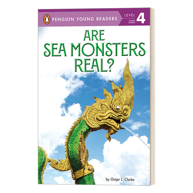 英文原版 Are Sea Monsters Real Penguin Young Readers Level 4 海怪是真的吗 企鹅青少分级阅读4级读物 英文版 进口书籍