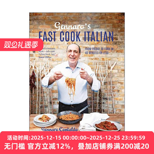 英文原版 Gennaro's Fast Cook Italian 意大利名厨Gennaro Contaldo的快手意式食谱 精装 英文版 进口英语原版书籍