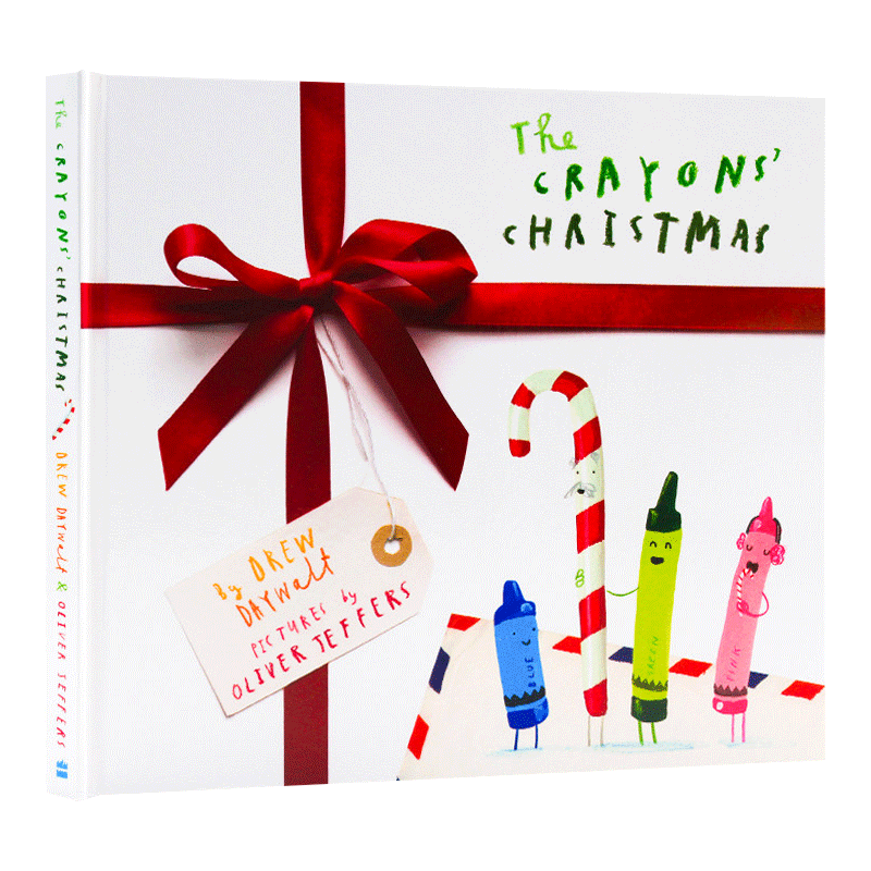 The Crayons’ Christmas 蜡笔家族的圣诞节 奥利弗杰夫斯暖心治愈图画书 英文原版儿童趣味幽默 精装 进口英语书籍