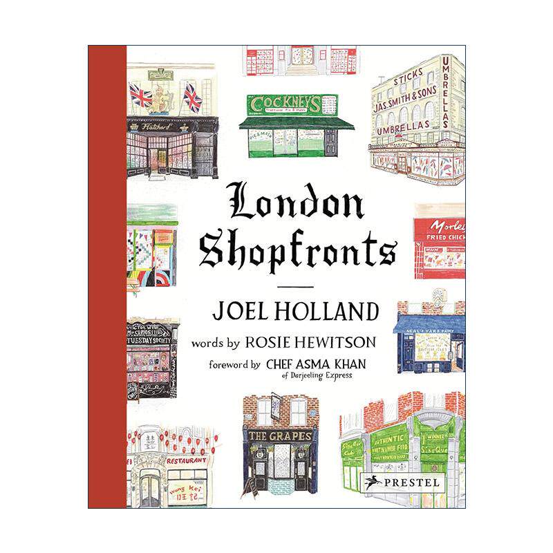 英文原版 London Shopfronts 伦敦橱窗 超受欢迎的伦敦景点插画设定集精装 英文版 进口英语原版书籍