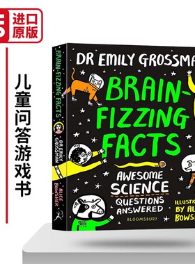 儿童问答游戏书 科学问题解答 Brain-fizzing Facts 英文原版儿童读物 进口英语书籍