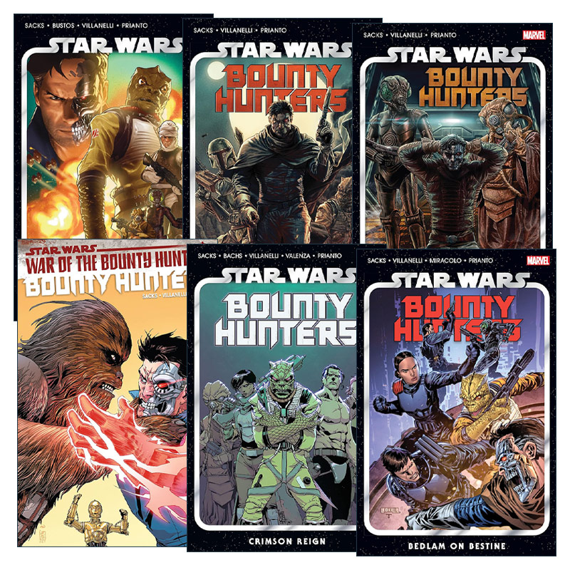 英文原版 Star Wars Bounty Hunters 星球大战 赏金猎人 6册 漫画 Ethan Sacks 英文版 进口英语原版书籍