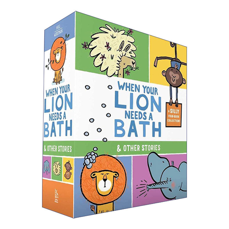 英文原版绘本 When Your Lion Needs a Bath & Other Stories 当狮子需要洗澡时及其它故事4册盒装 儿童常识教育 英文版进口英语书,书籍/杂志/报纸,儿童读物原版书,淘宝优惠券,粉丝福利购,淘宝优惠卷